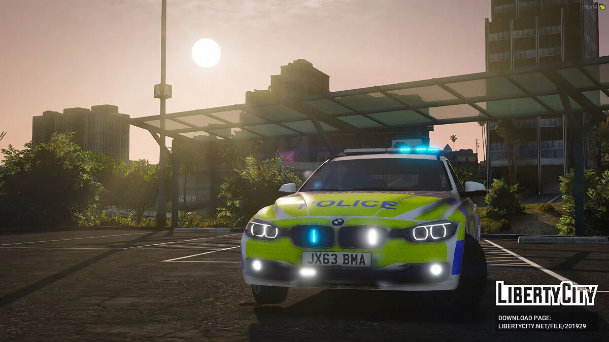 BMW 330d Estate ANPR Interceptor 2013 v1.0 / GTA 5