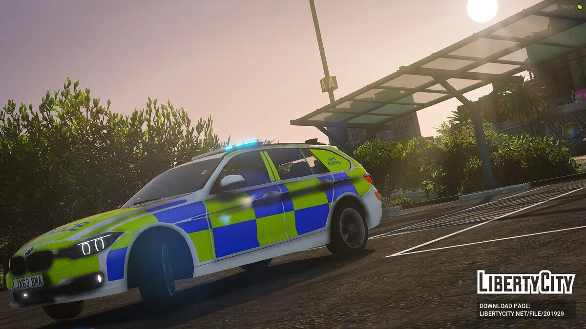 BMW 330d Estate ANPR Interceptor 2013 v1.0 / GTA 5