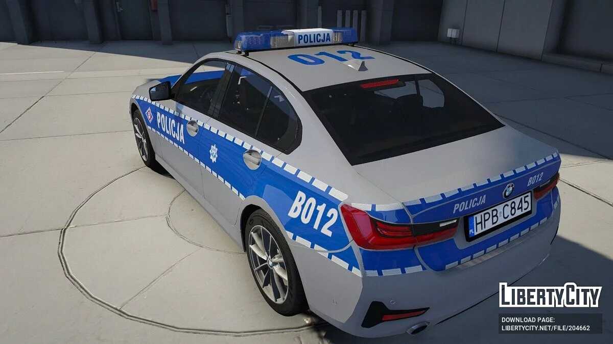 BMW 3 G20 320i Polish Police v1.0.1 / GTA 5