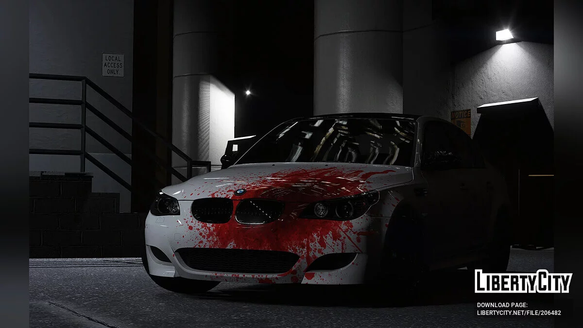 2009 BMW M5 (E60) Blood Vinyl v1.0 / GTA 5