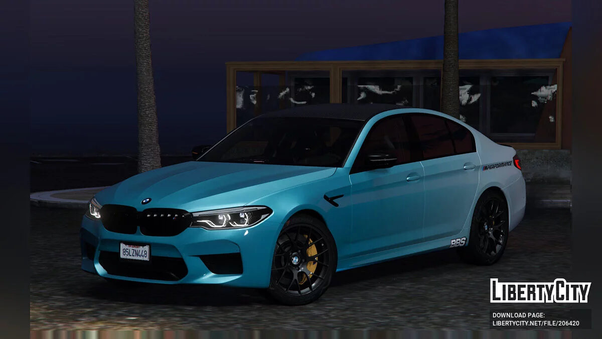 BMW M5 F90 Competição Azul Desvanecido 2019 / GTA 5