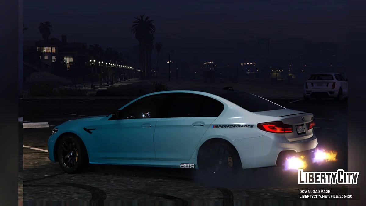 BMW M5 F90 Competição Azul Desvanecido 2019 / GTA 5