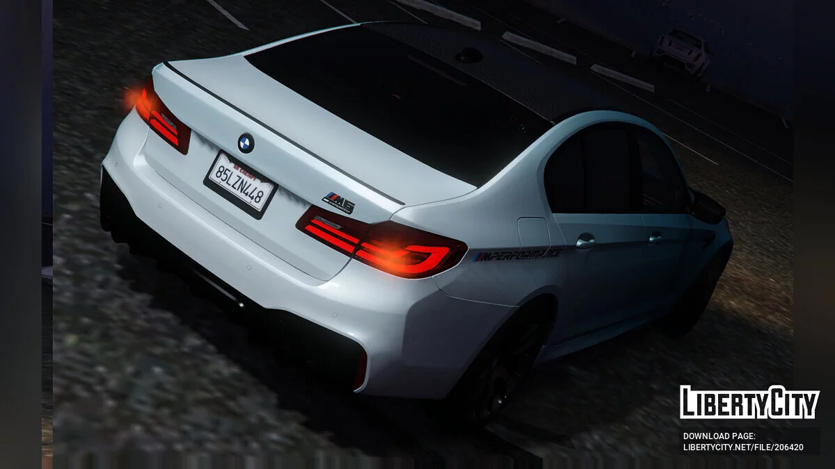 BMW M5 F90 Competição Azul Desvanecido 2019 / GTA 5