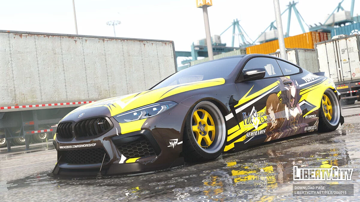 BMW M8 Mansaug Semiramis Itasha / GTA 5