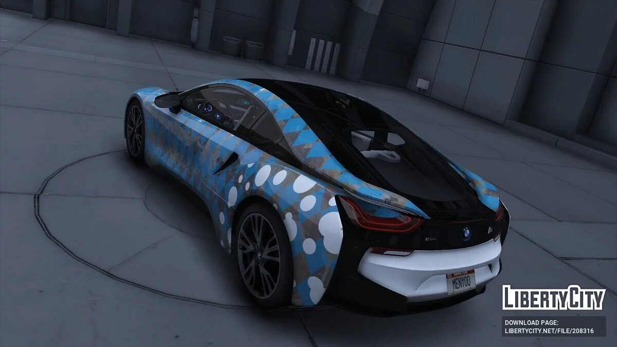 2015 BMW i8 oilpaint pattern / GTA 5