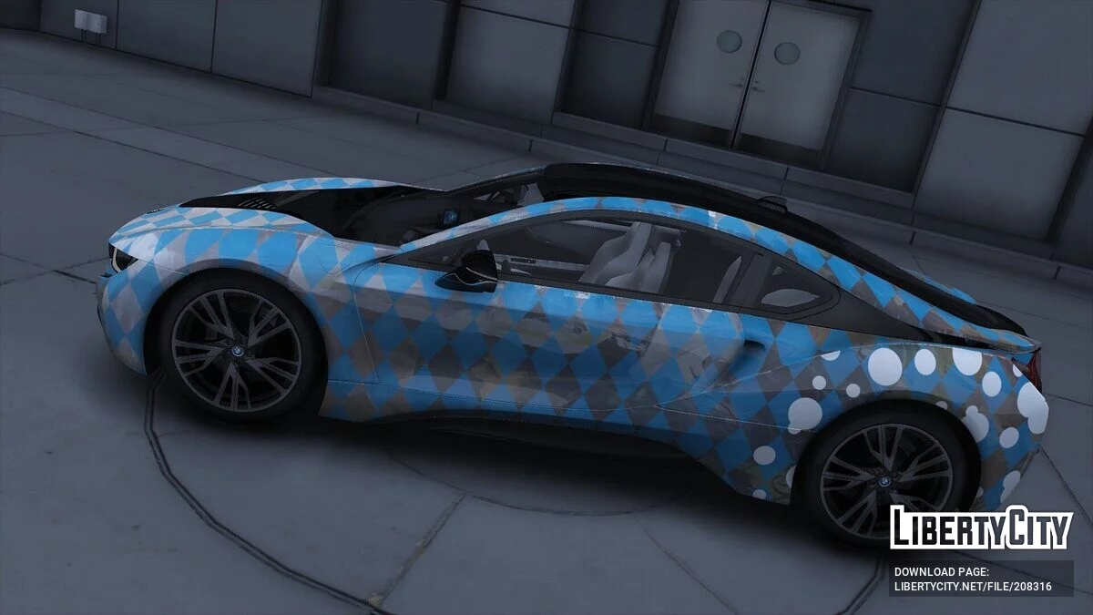 2015 BMW i8 oilpaint pattern / GTA 5