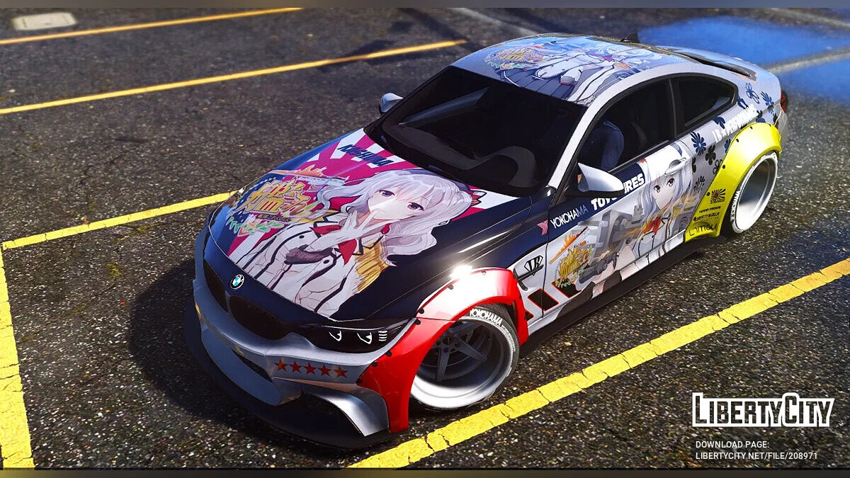 BMW M4 F82 LBWalk Kashima Itasha / GTA 5
