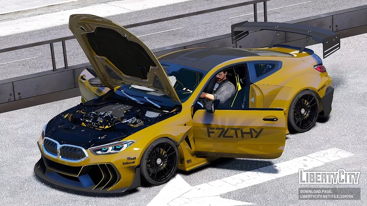 BMW M8 Competition Widebody Custom v1.1 / GTA 5