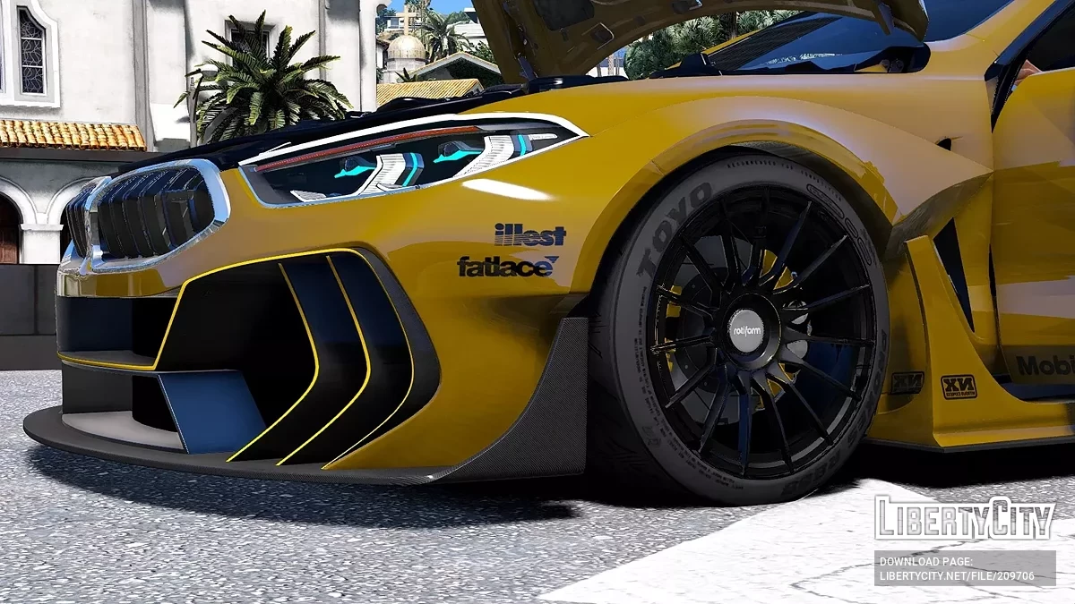 BMW M8 Competition Widebody Custom v1.1 / GTA 5