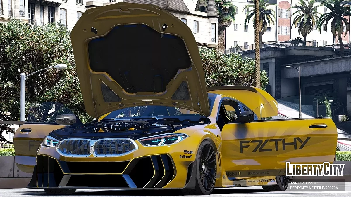 BMW M8 Competition Widebody Custom v1.1 / GTA 5