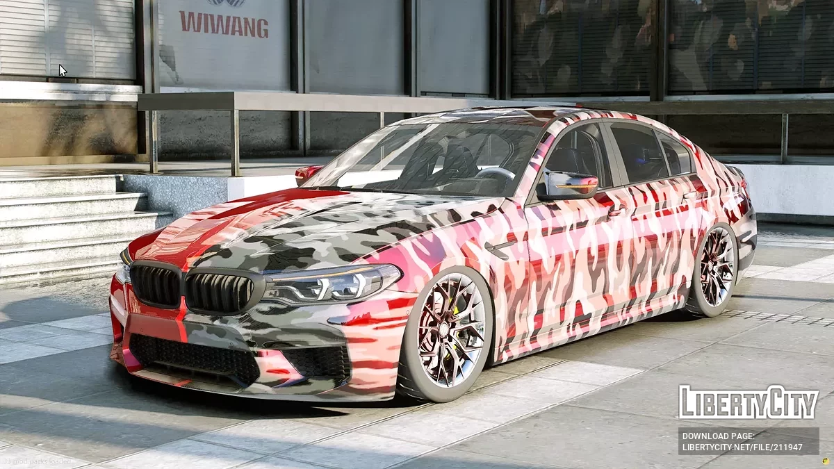2018 BMW M5 Custom Mixed Color Livery / GTA 5