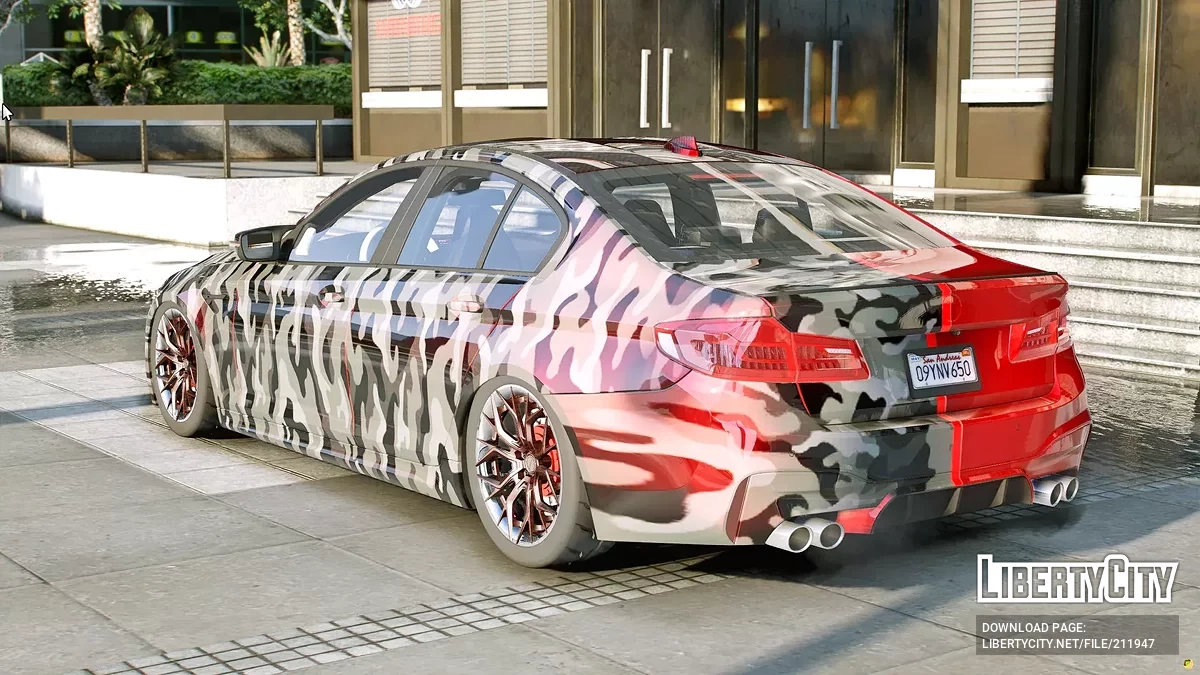 2018 BMW M5 Custom Mixed Color Livery / GTA 5