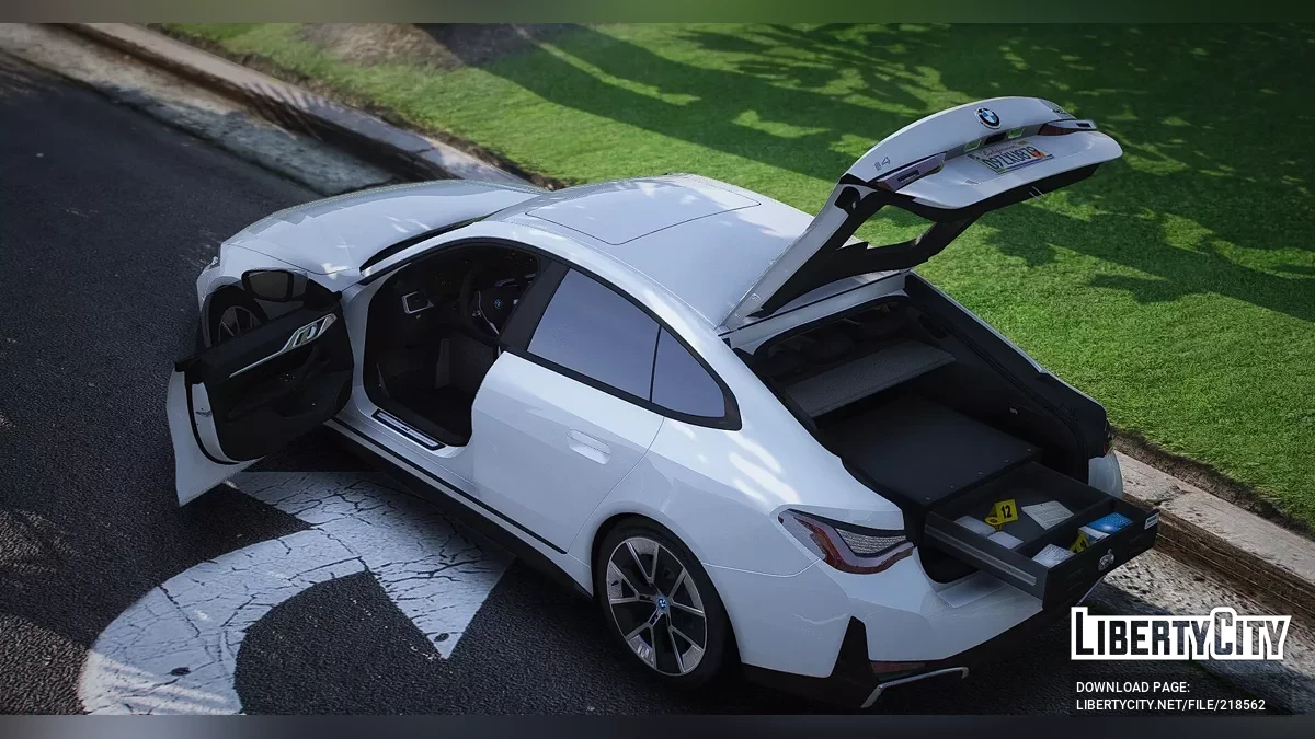 2022 BMW I4 Gran Coupe Sin Rotular / GTA 5
