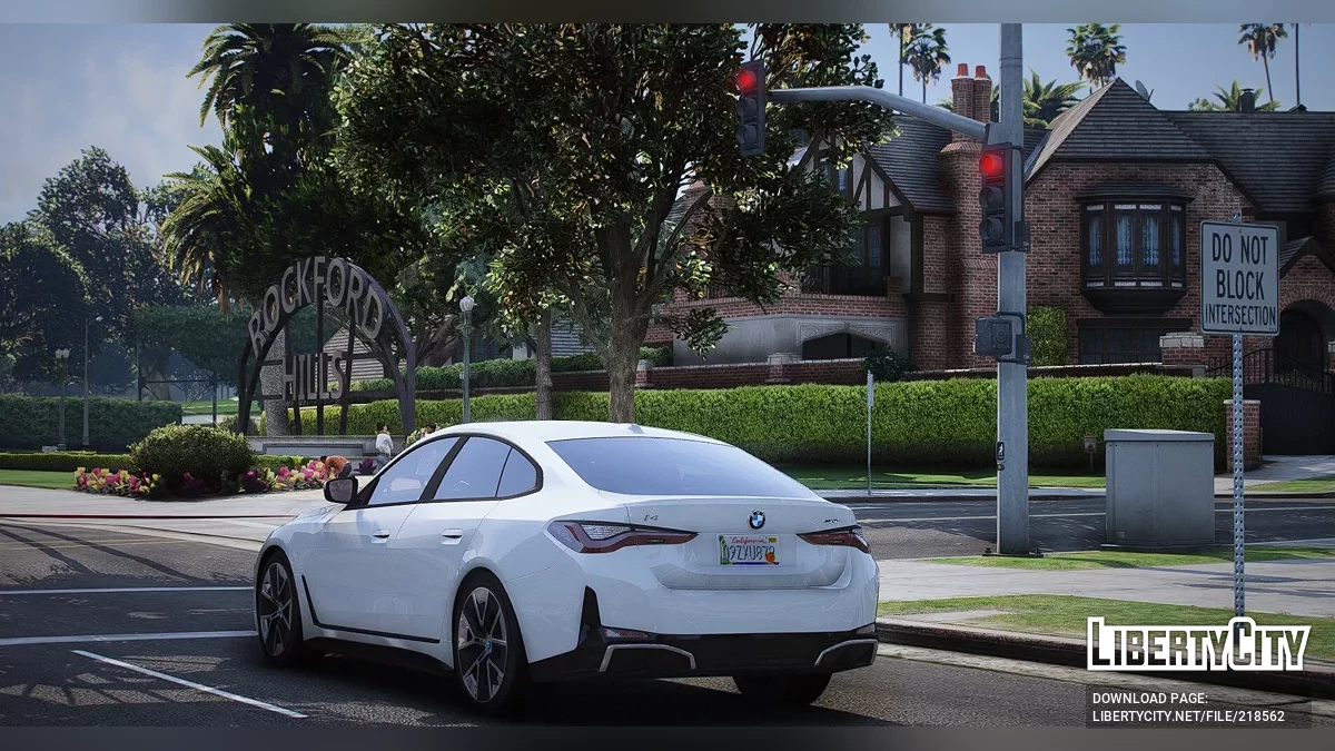 2022 BMW I4 Gran Coupe Sin Rotular / GTA 5