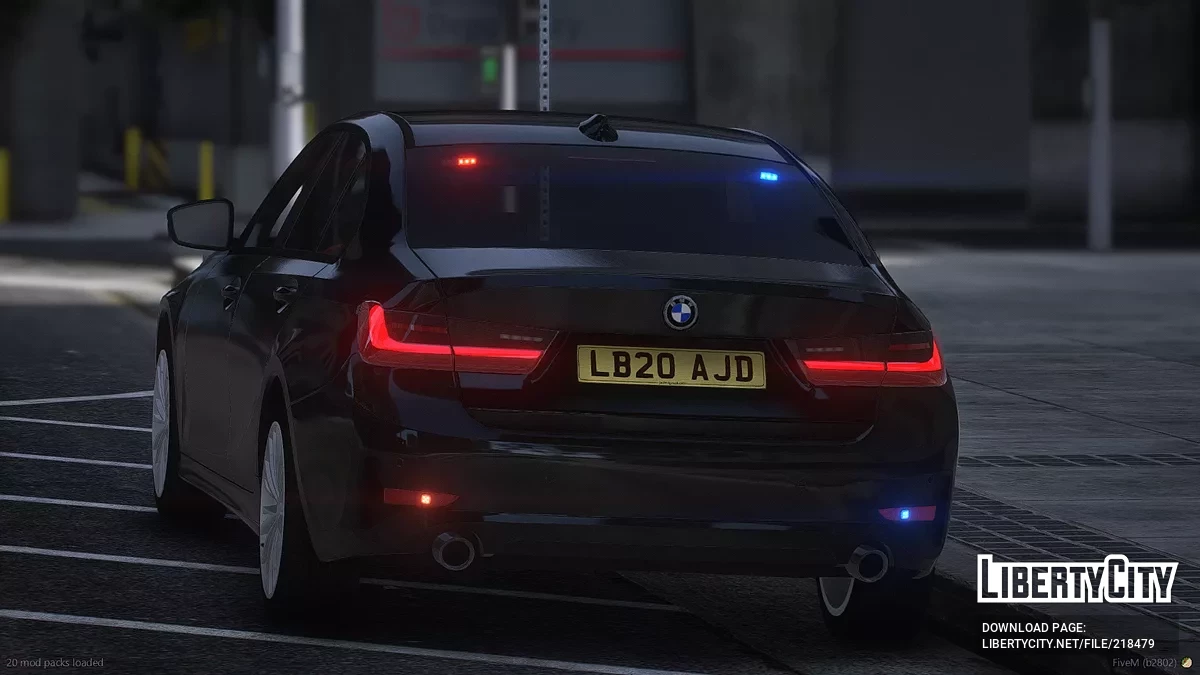 BMW Série 3 G20 non marquée / GTA 5