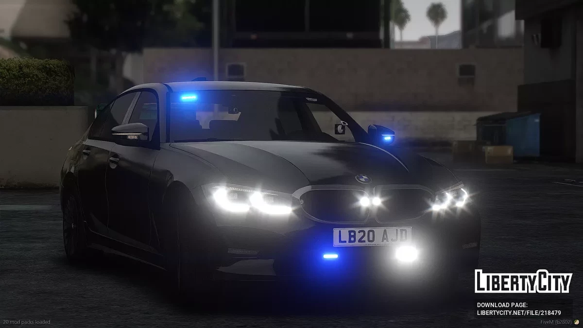 BMW Série 3 G20 non marquée / GTA 5