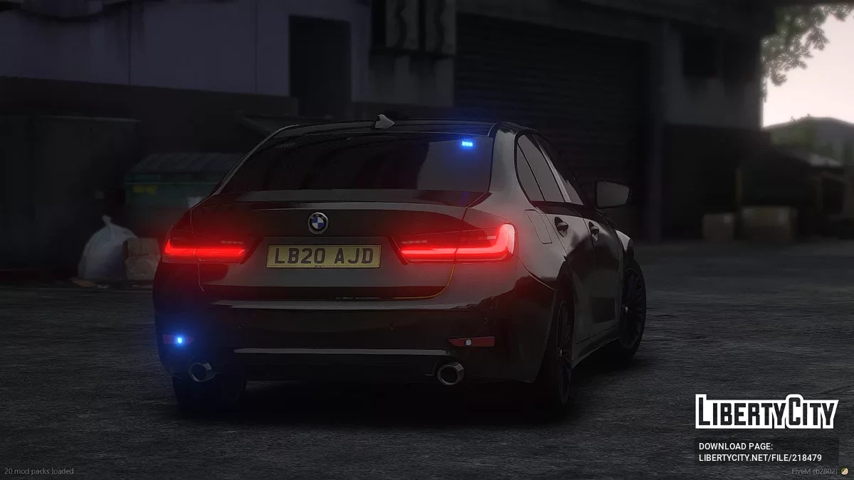 BMW Série 3 G20 non marquée / GTA 5