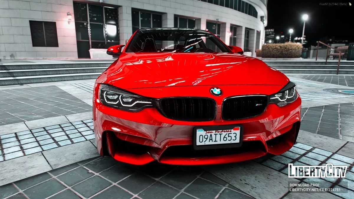 在Vossen VWS-2上更换了M8发动机的M4 F82 (617HP) / GTA 5