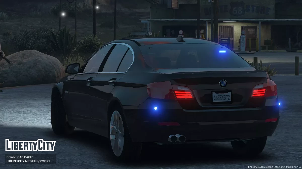 2015 BMW 530XD F10 Без розпізнавання / GTA 5