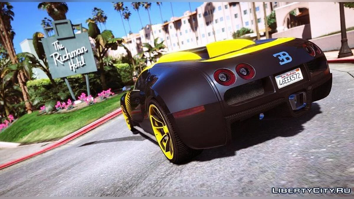 Bugatti Veyron - ( Automatic Spoiler ) / GTA 5