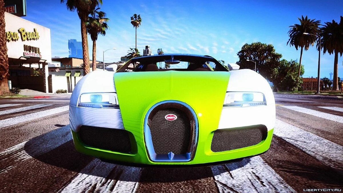 Bugatti Veyron з автоматичним спойлером v4.0 Фінал / GTA 5