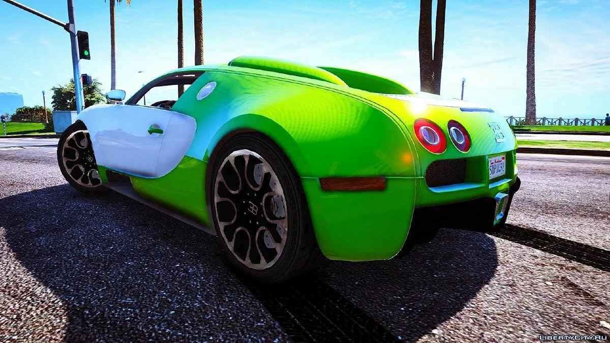 Bugatti Veyron з автоматичним спойлером v4.0 Фінал / GTA 5