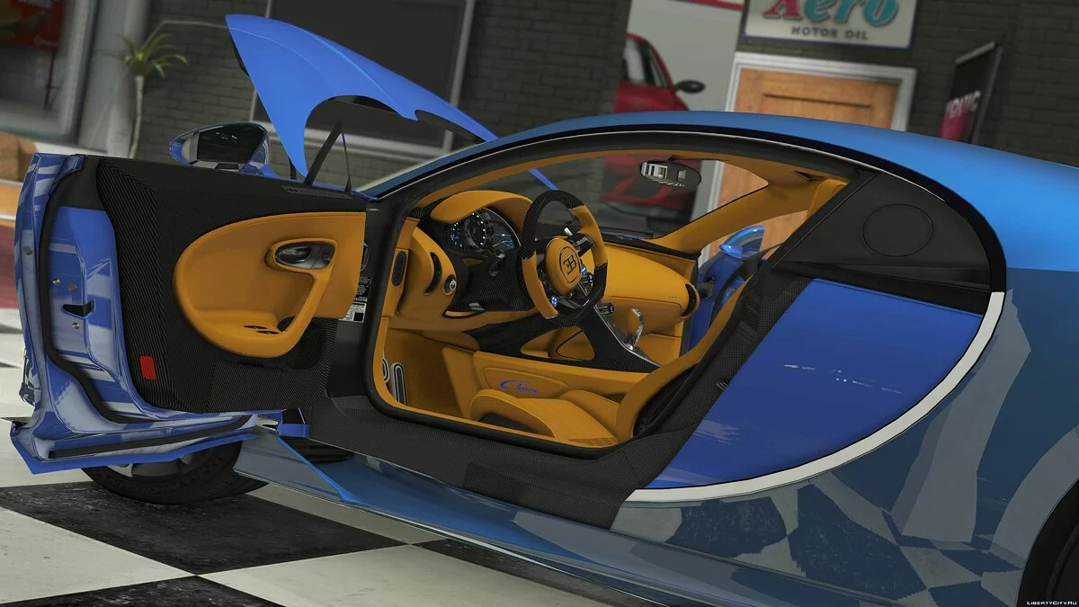 2017 Bugatti Chiron [Тюнінг | Ліврея | Аналогово-Цифрові циферблати] 2.5a / GTA 5