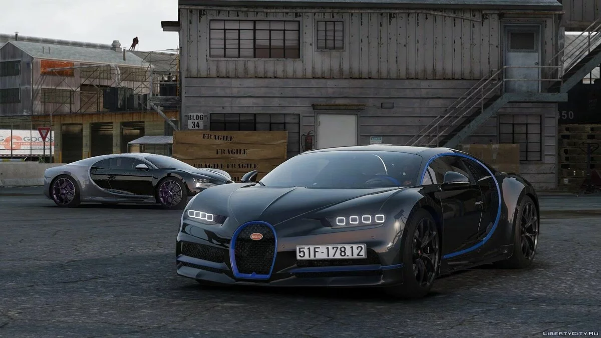2017 Bugatti Chiron [Додаток | Авто Спойлер | AO карти] / GTA 5
