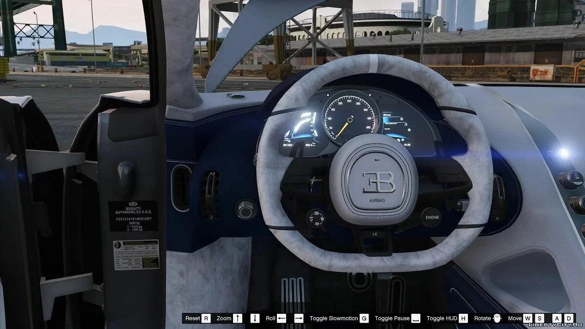 2017 Bugatti Chiron [Додаток | Авто Спойлер | AO карти] / GTA 5