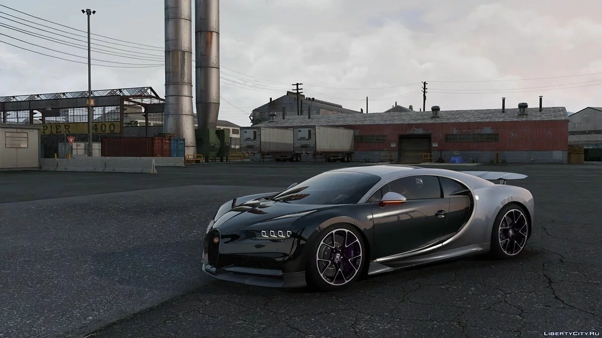 2017 Bugatti Chiron [Додаток | Авто Спойлер | AO карти] / GTA 5