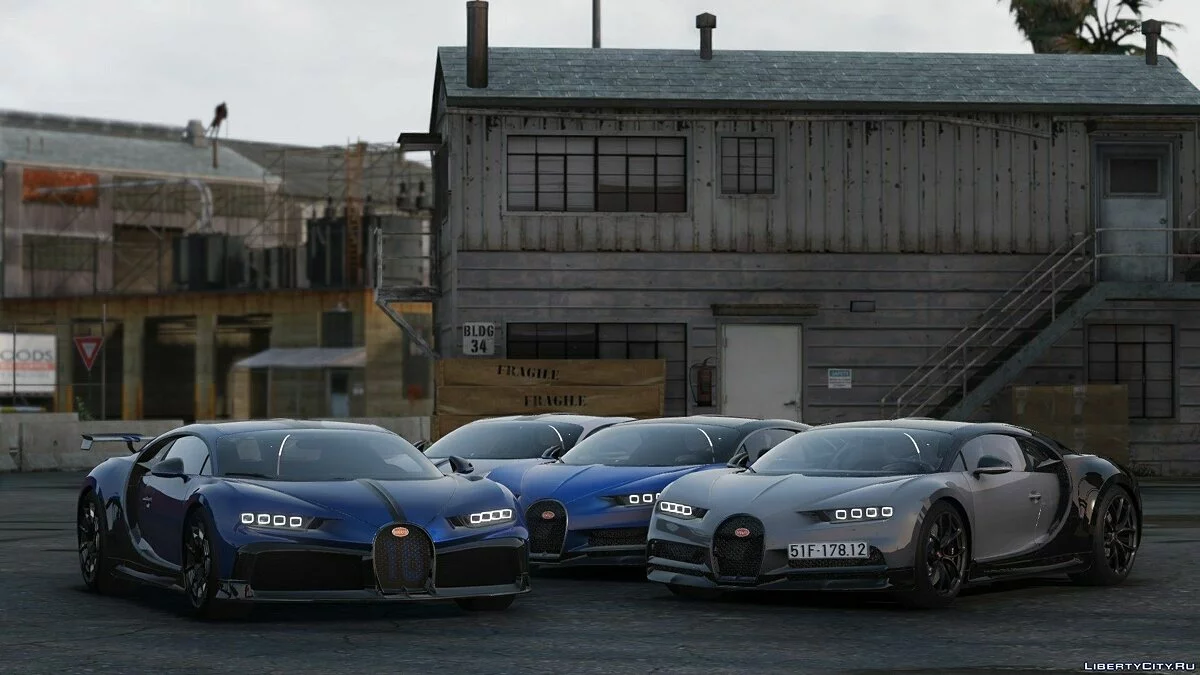 2017 Bugatti Chiron [Додаток | Авто Спойлер | AO карти] / GTA 5