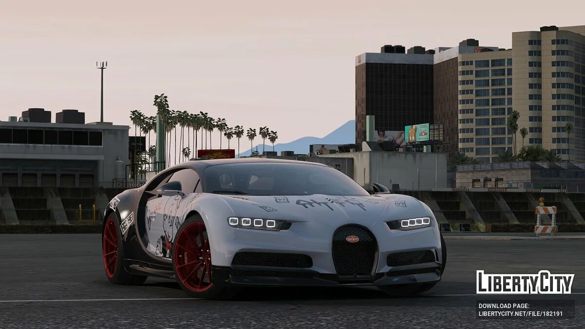Bugatti Chiron Graffiti Alec Monopoly / GTA 5