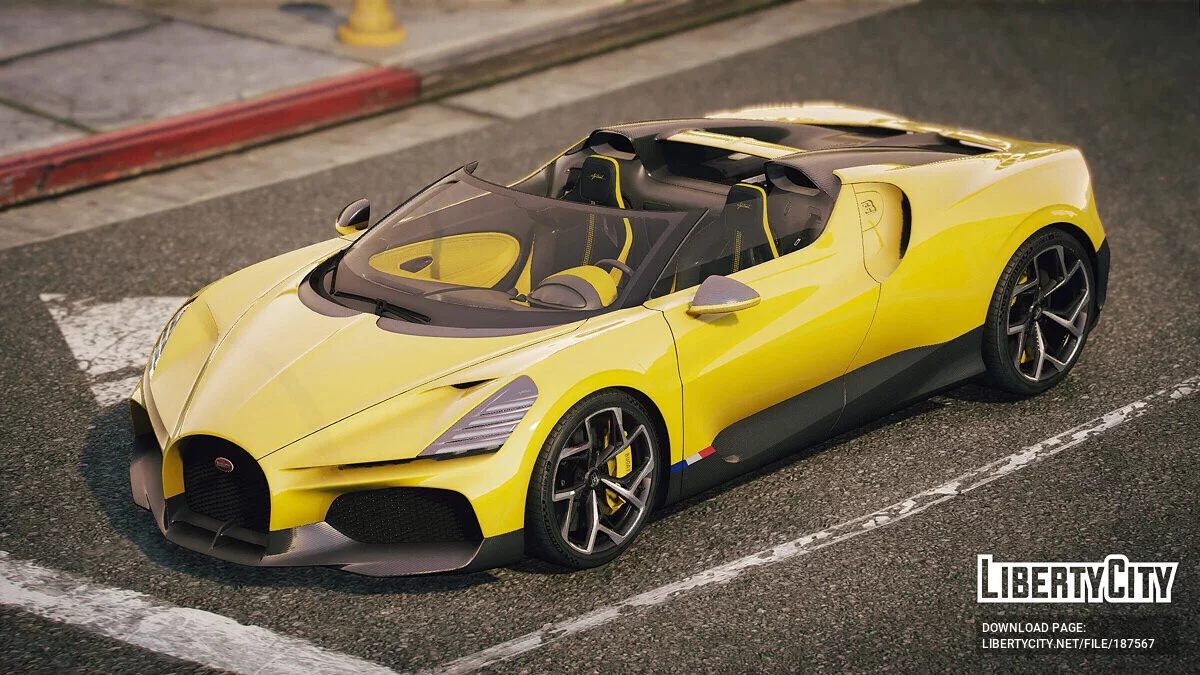 Bugatti Mistral W16 2023 v1.2 / GTA 5
