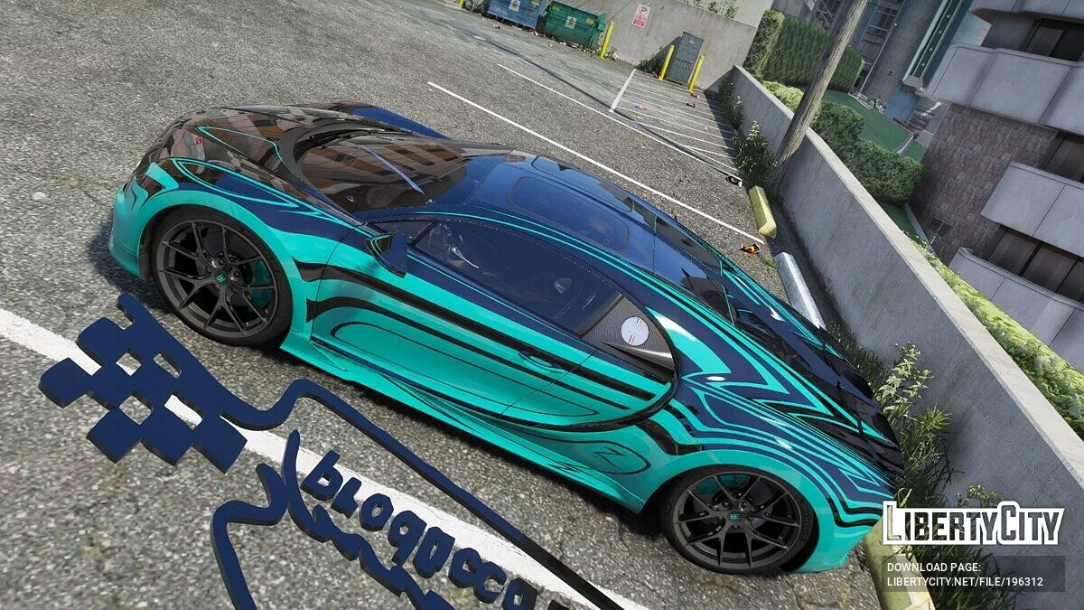 Bugatti Chiron Zebra ans 110 Animated Light / GTA 5