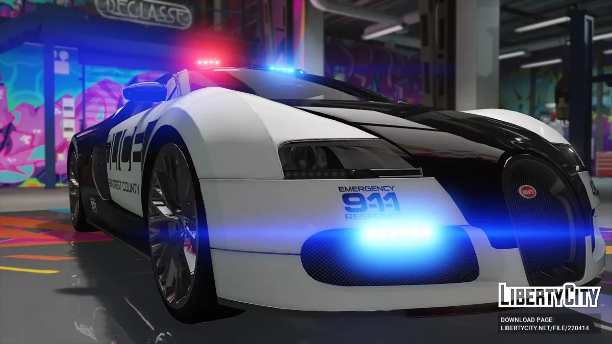 Bugatti Veyron | Hot Pursuit Police / GTA 5