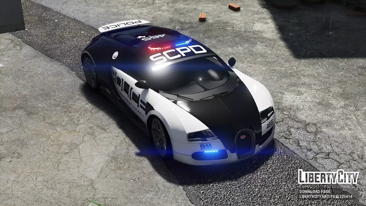 Bugatti Veyron | Hot Pursuit Police / GTA 5