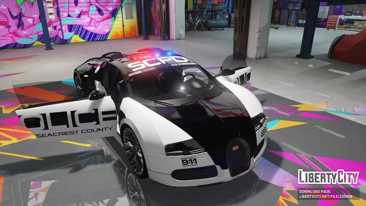 Bugatti Veyron | Hot Pursuit Police / GTA 5