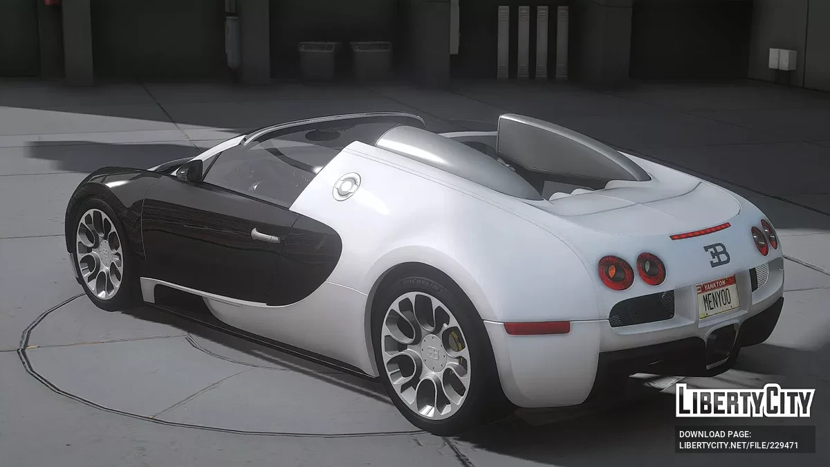 2011 Bugatti Veyron з номерами F1 / GTA 5
