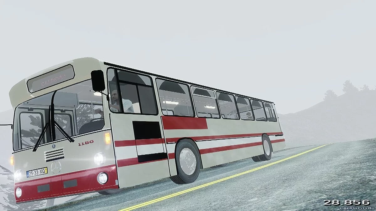 Rodoeste Mercedes Benz O305 PT Bus Mod / GTA 5