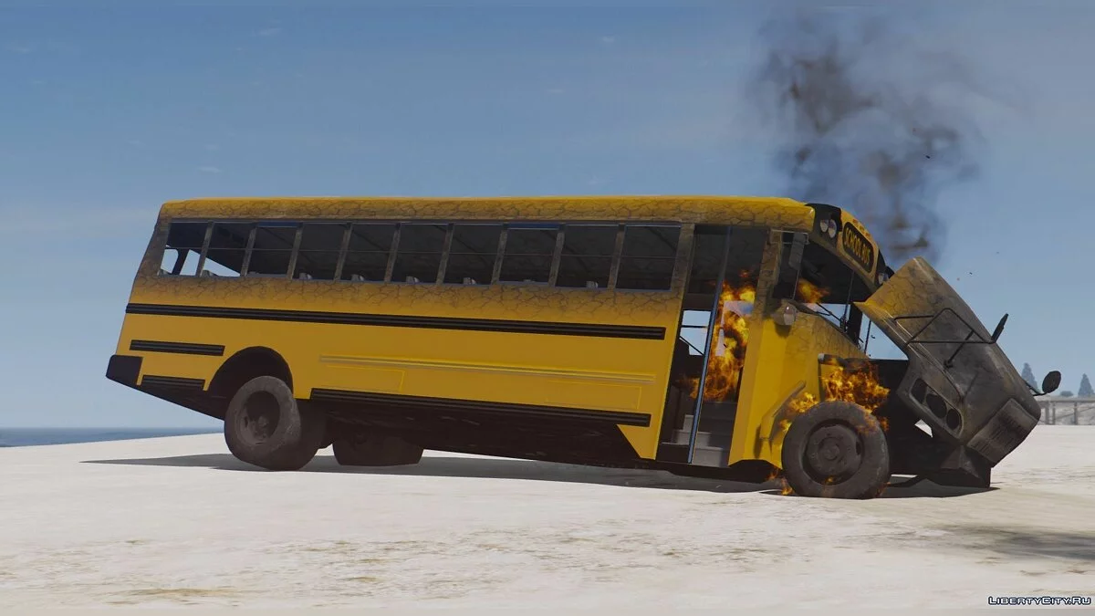 Caisson Elementary C School Bus [Add-On Replace Wipers] / GTA 5