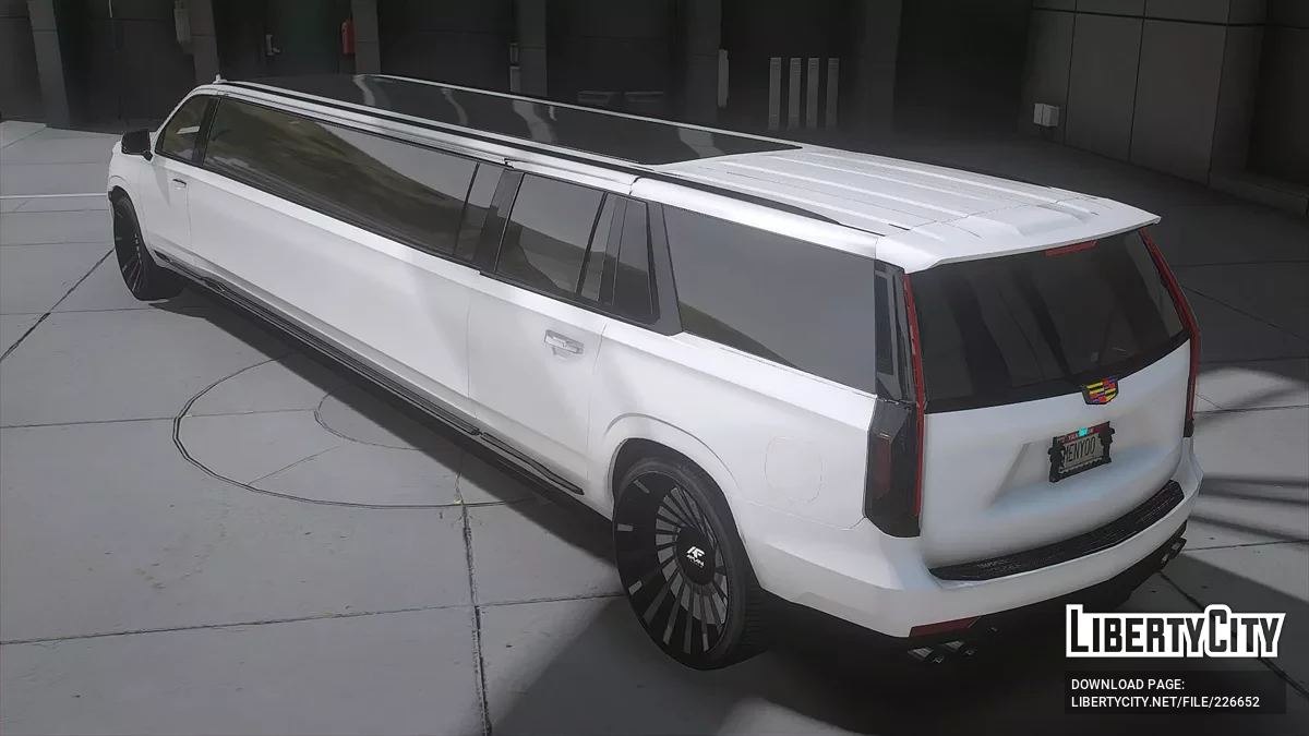 Cadillac Limousine 10 Seater Stars on Roof / GTA 5