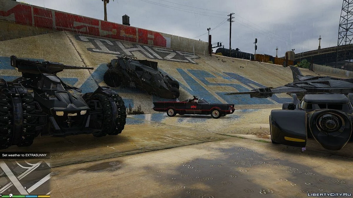 Пакет додатків Транспортних засобів Бетмена (5) v2.2 / GTA 5