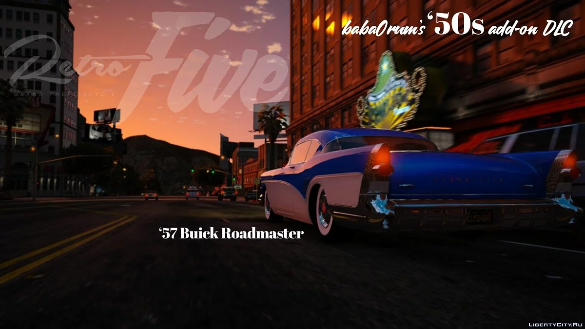 [R5] coches de los años 50 de baba0rum para Retro Five [Add-On|Tuning] 0.1R / GTA 5
