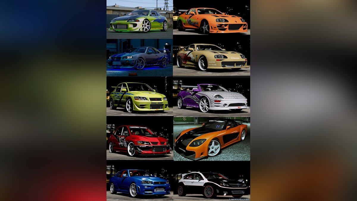 Download The Fast And The Furious Cars Pack [Hq-Add-On-Animated] For Gta 5