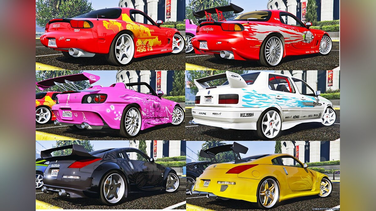 Download The Fast And The Furious Cars Pack 2 [Hq-Add-On-Animated] 1.1 For  Gta 5