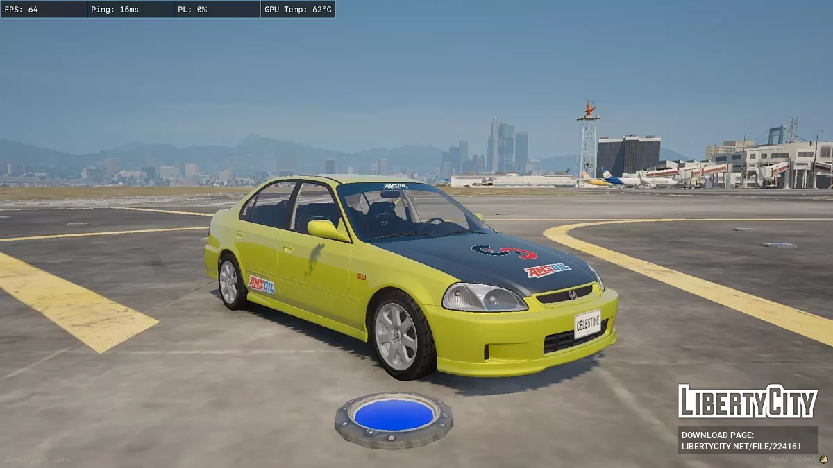 Honda Civic SiR Sexy Love + Nissan Patrol Safari Tank / GTA 5