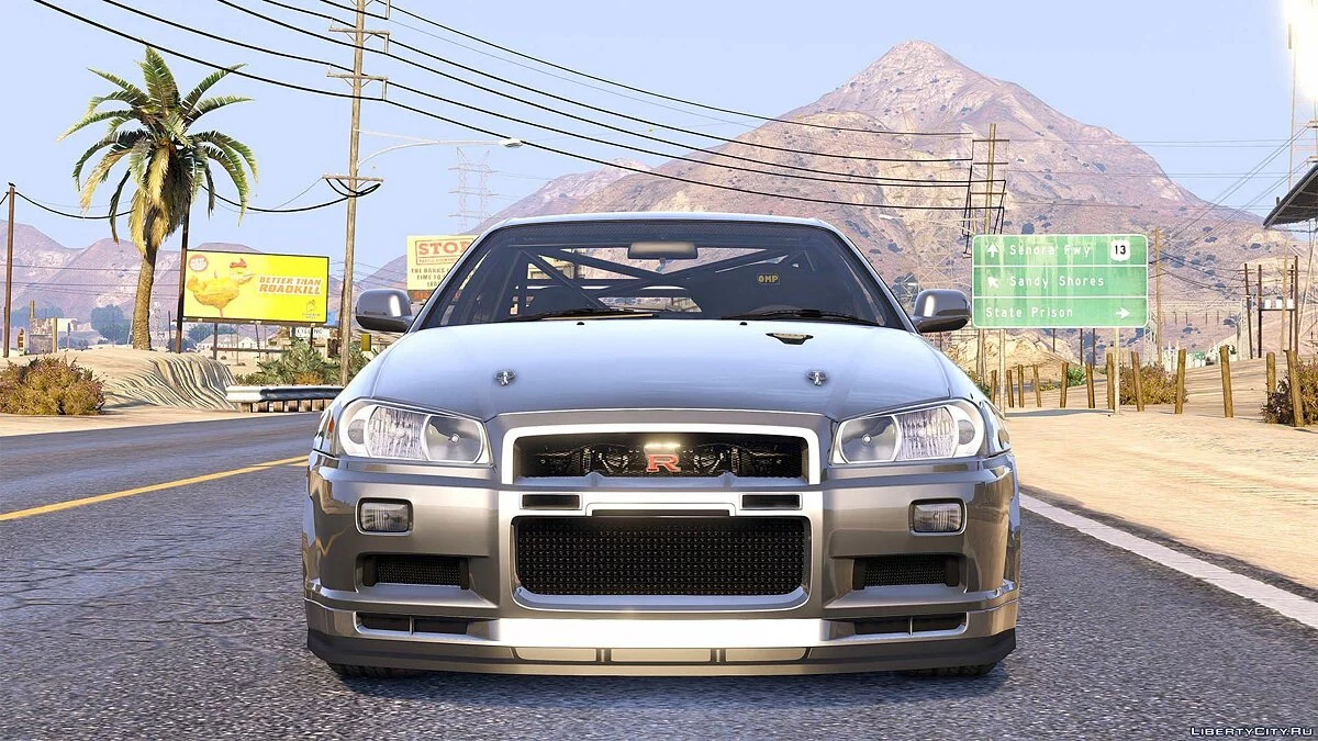 日产天际线GT-R 34 2002 [附加/替换/动画 | 模板] 1.0 / GTA 5