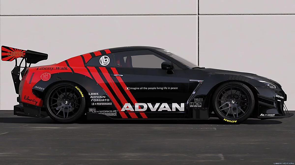 2019 Nissan GT-R Liberty walk LB Performance / GTA 5