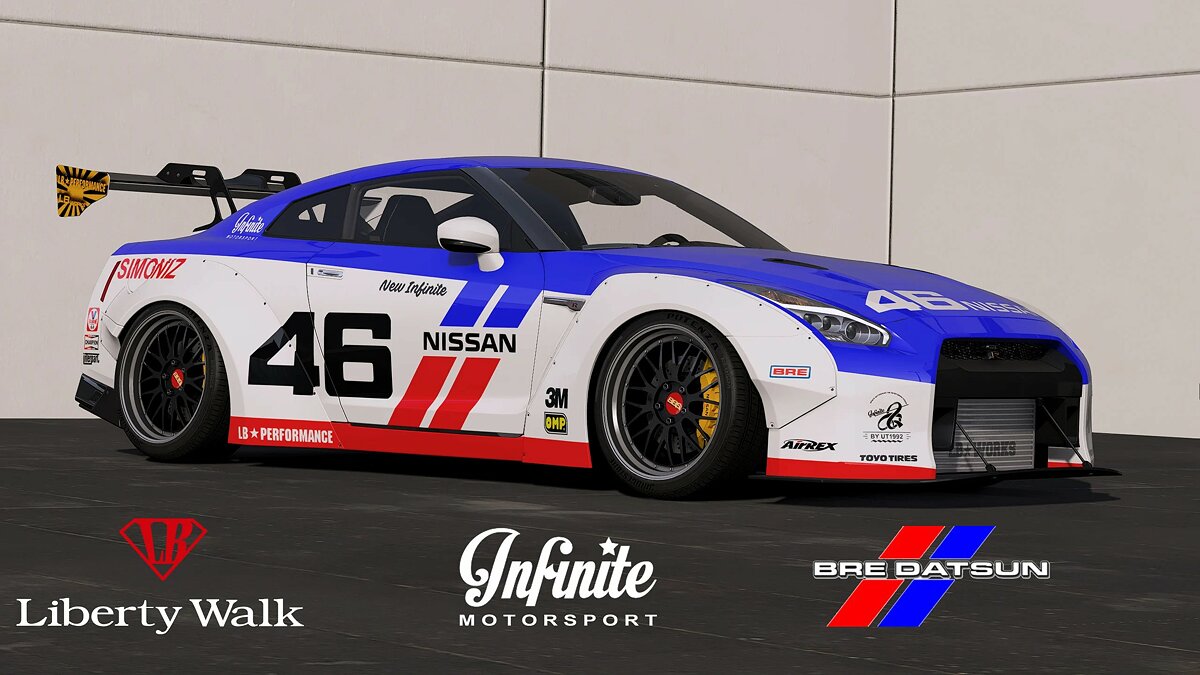 Download 2017 Nissan GTR Liberty Walk BRE DATSUN livery for GTA 5