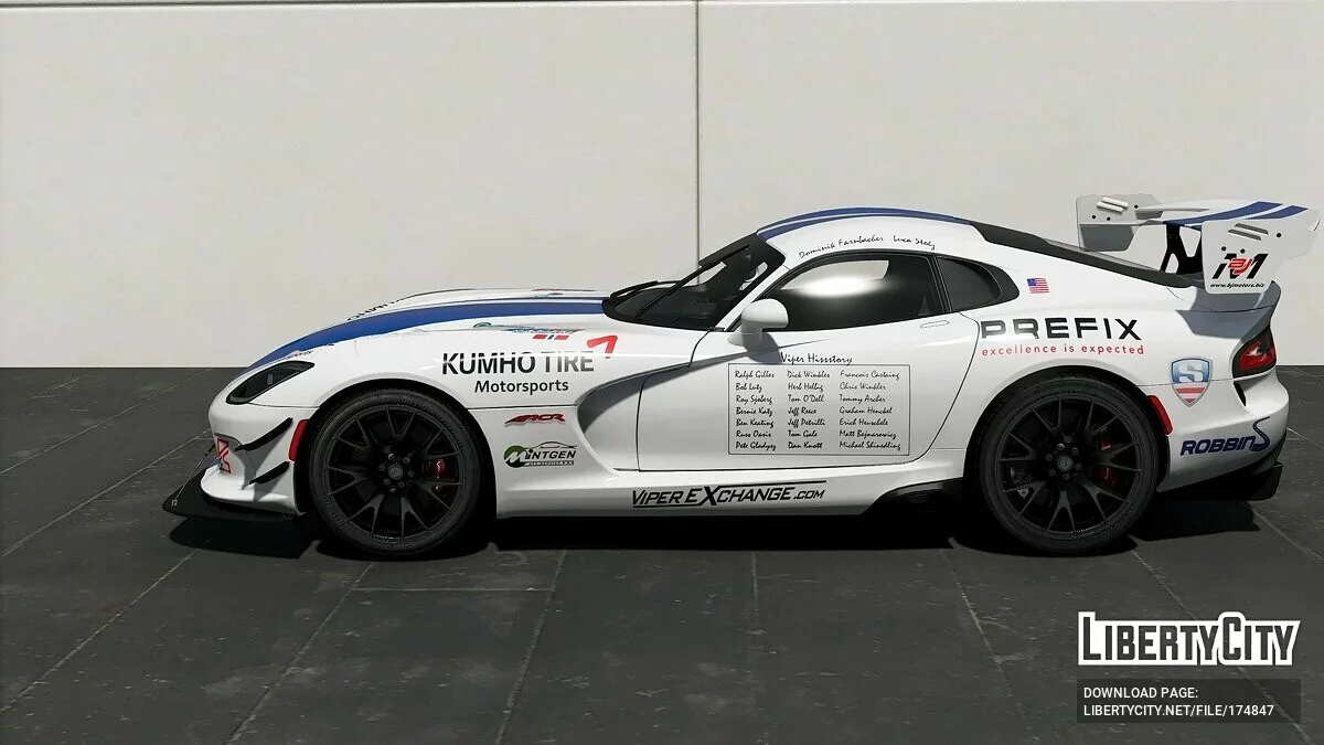 Dodge Viper ACR GTS-R Edição Comemorativa Nurburgring / GTA 5